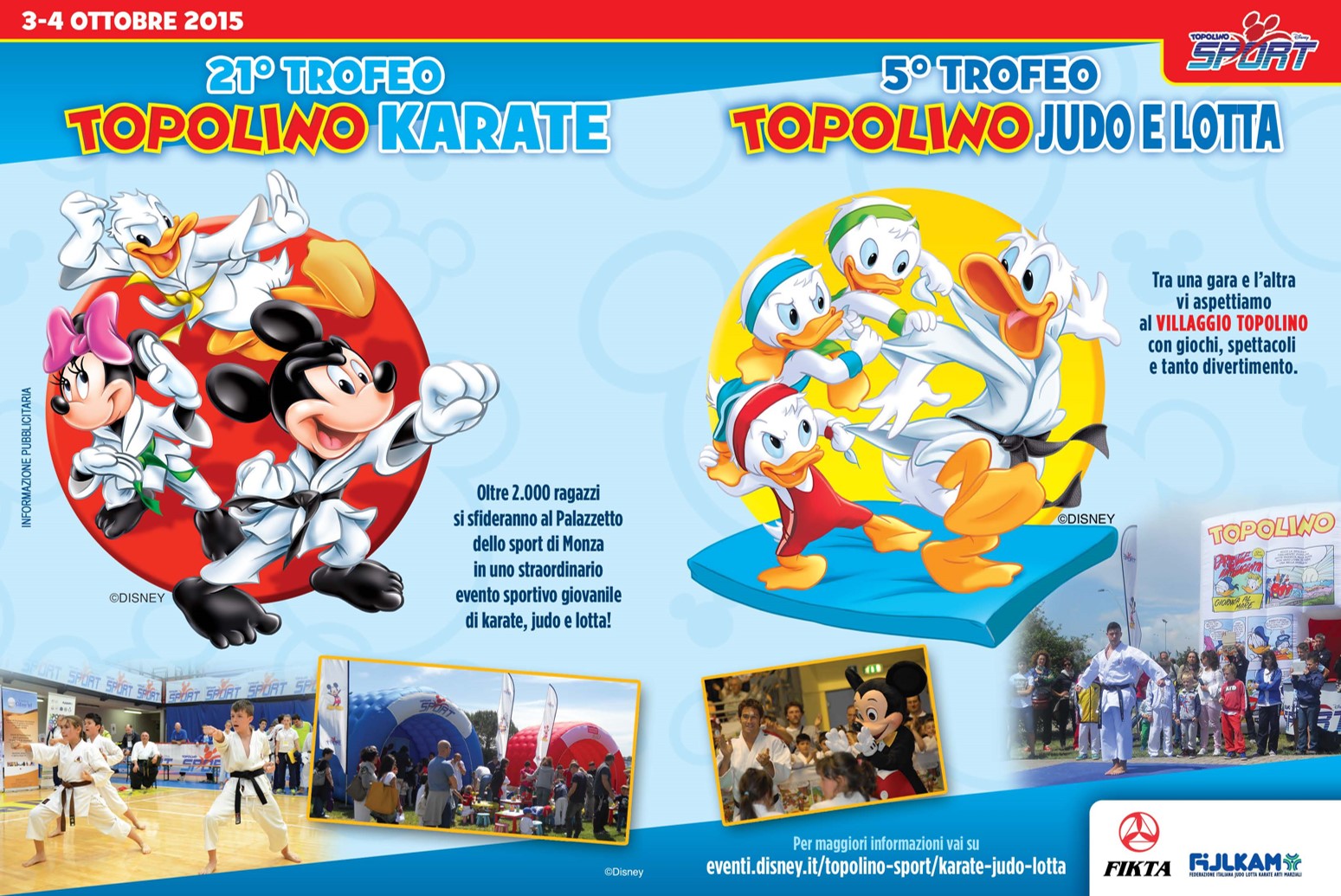 Judo, Lotta e Karate: Festa grande con il Trofeo Topolino!